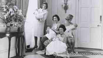 Queen Elizabeth II and Princess Margaret among four royal mothers pictured with newborn babies in unearthed royal portrait