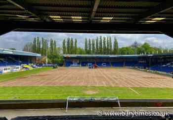 Bury FC: Work ongoing at Gigg Lane to install new 3G pitch