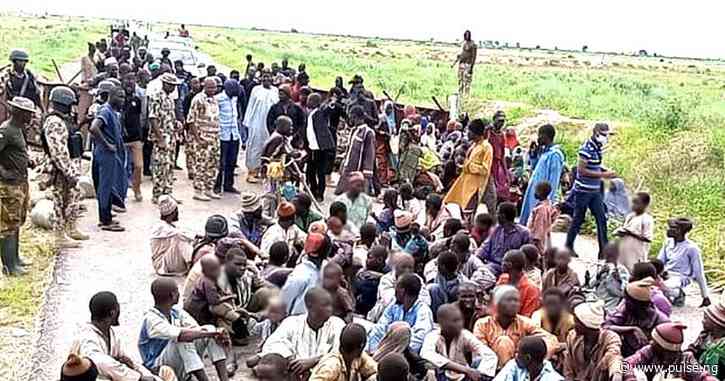 Boko haram family consisting of 47 members surrender to Army troops