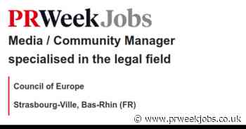 Council of Europe: Media / Community Manager specialised in the legal field
