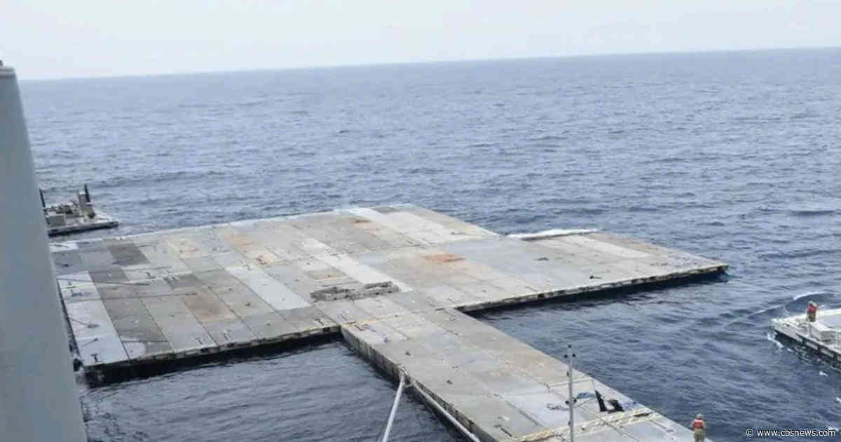 U.S. military completes work on pier to allow humanitarian aid into Gaza