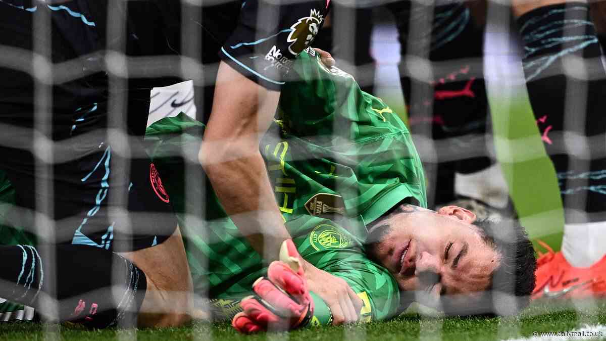 Ederson will MISS Man City's final two games of the season after suffering a fractured eye socket - with goalkeeper sidelined for West Ham Premier League title-decider and FA Cup final