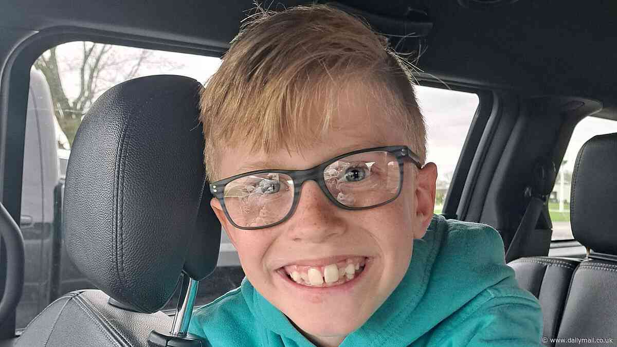 Hundreds gather for funeral of bullied 10-year-old Sammy Teusch who killed himself after being teased over his 'teeth and glasses'