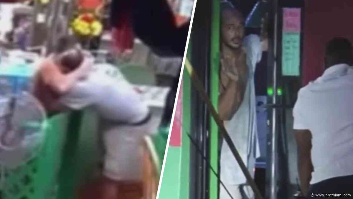 Video shows Miami restaurant owner confronting burglar after seeing him on surveillance