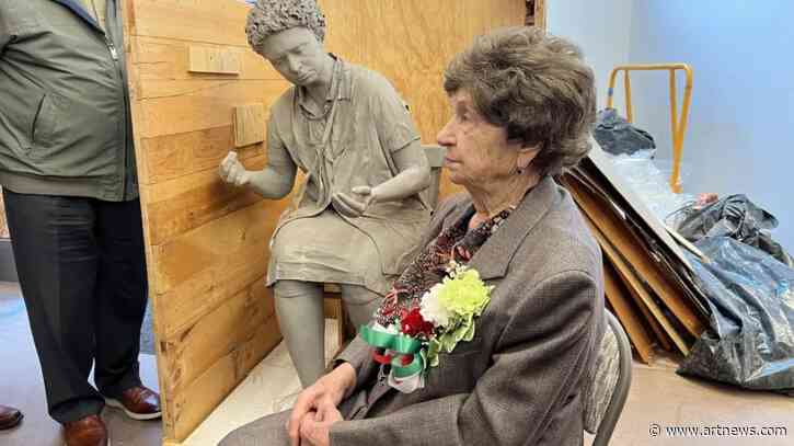 A Retired Seamstress Was Reunited With the Statue She Posed For 40 Years Later at the Italian American Museum