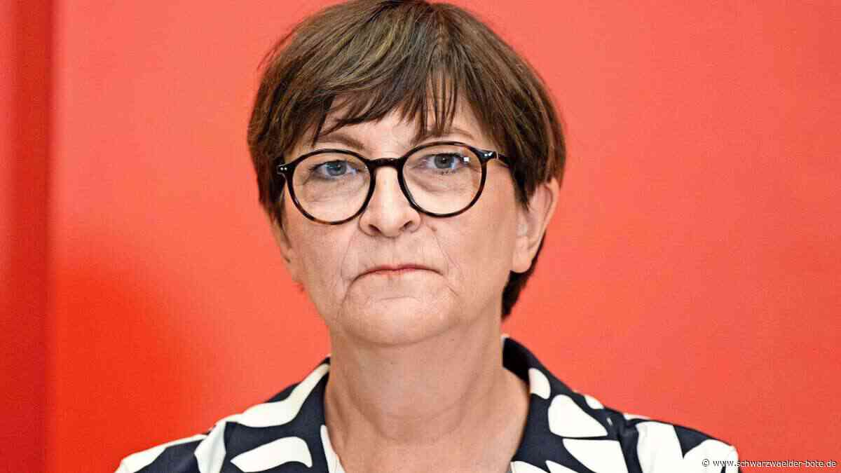Anzeigen gegen Calwer Politikerin: Muss Saskia Esken jetzt ins Gefängnis?