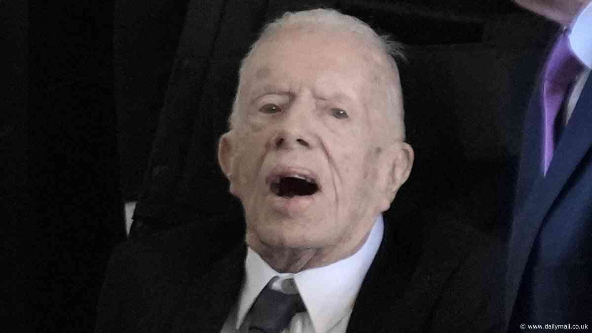 Jimmy Carter is 'at home enjoying peanut butter ice cream' days after grandson said he was 'coming to the end' following more than a year in hospice care