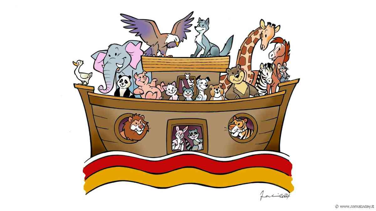 Un'arca di Noé con l'aquila e la lupa: la nuova immagine della garante degli animali
