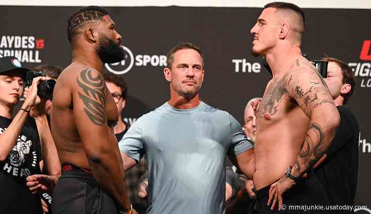 Interim heavyweight champ Tom Aspinall vs. Curtis Blaydes set for UFC 304 co-main event