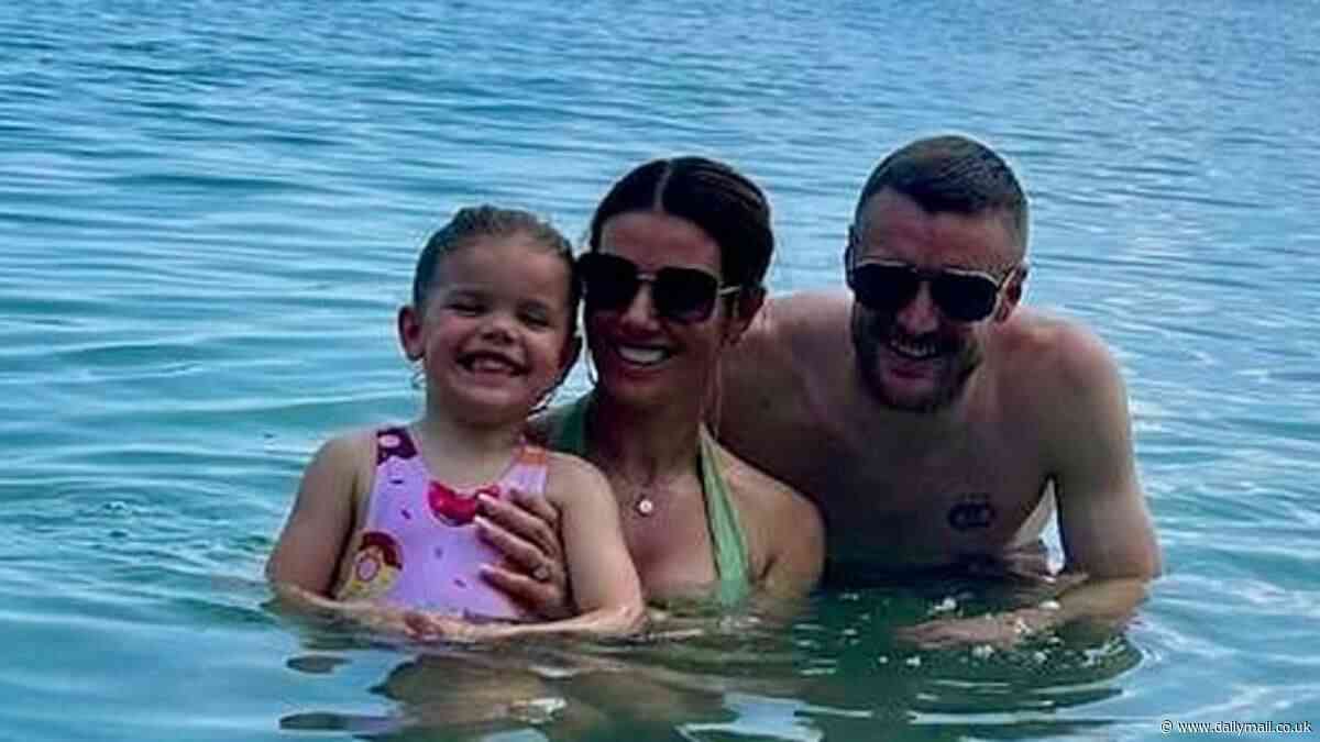 Rebekah Vardy shares family photos with husband Jamie and their children on luxury holiday amid rumours he could sign for Wrexham after Leicester City's Premier League success