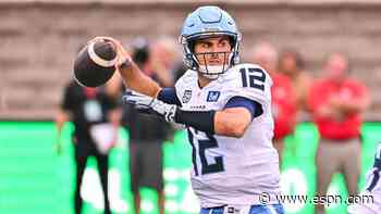 Suspended Argos QB Kelly withdraws from camp