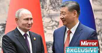 Vladimir Putin 'visibly tense' as he 'attempts to register unity' with Xi Jinping in China visit