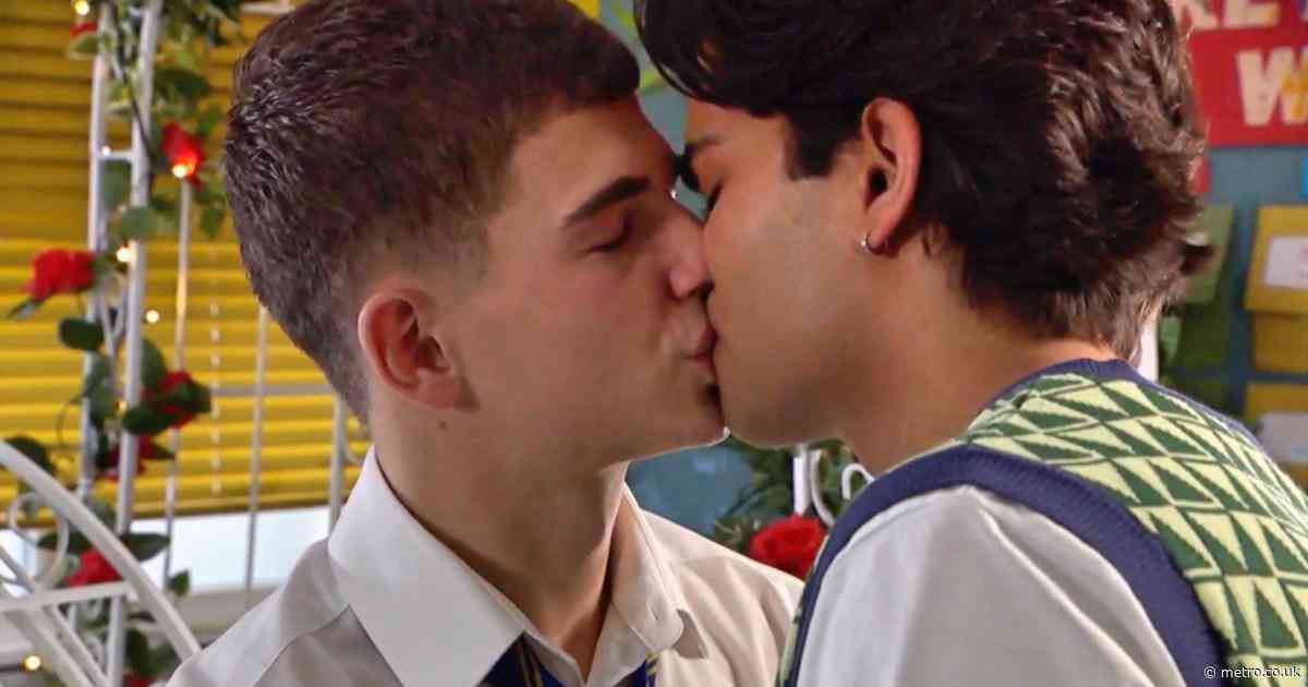 Lucas Hay and Dillon Ray share first kiss in uplifting Hollyoaks scenes as true love prevails