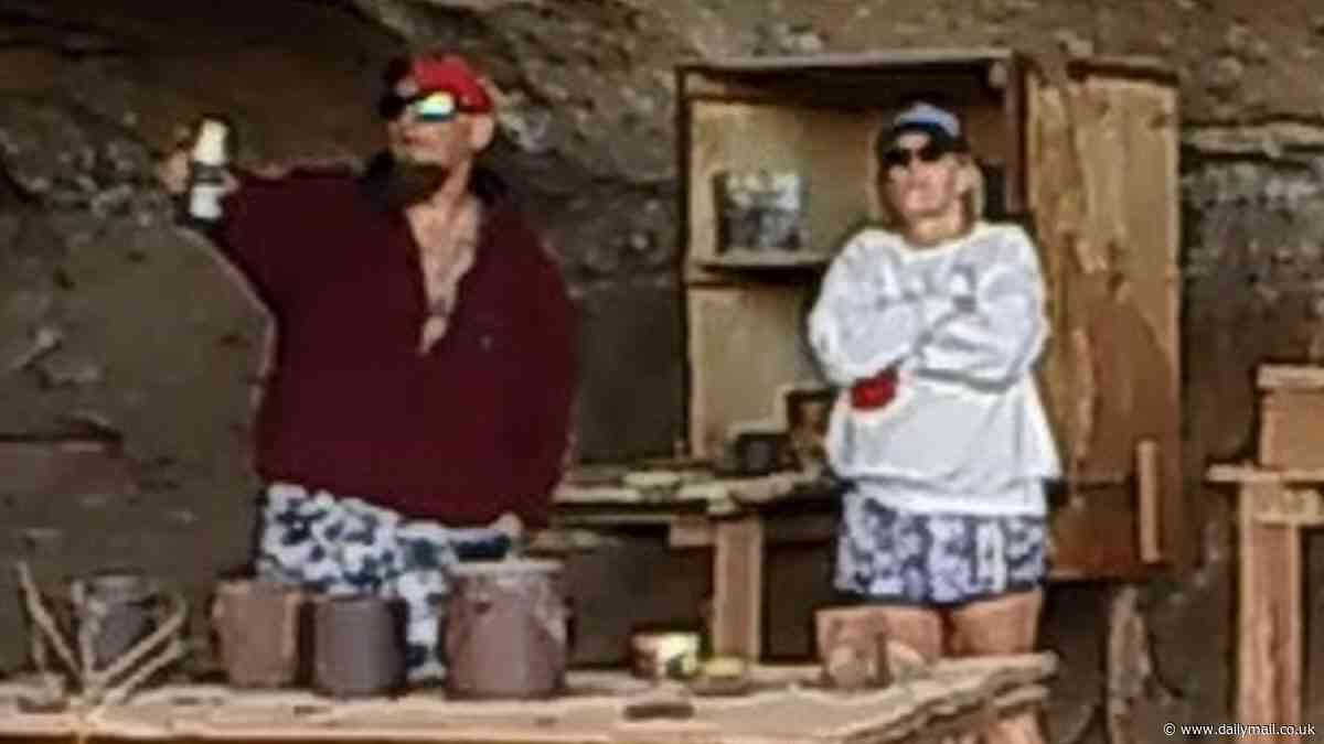 Disgraceful moment couple caught stealing archaeological artifacts from 1800s cowboy camp in Utah