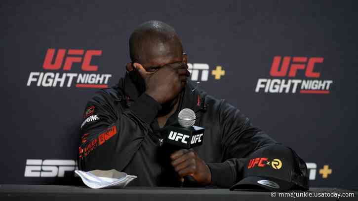 UFC Fight Night 241's Themba Gorimbo breaks down in tears after coach's mother dies: 'I'm going to win for him'