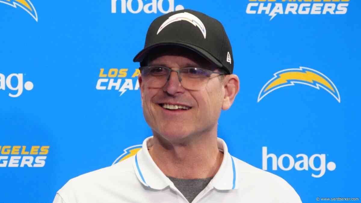 NFL analyst: Jim Harbaugh, Chargers face second-easiest schedule in 2024
