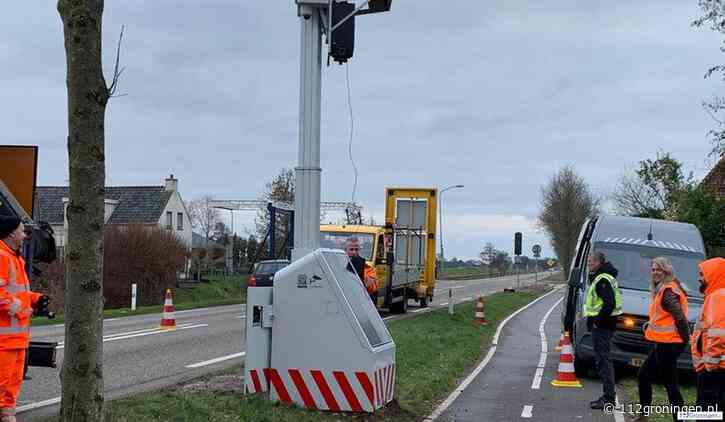 Mobiele flitspaal in Meeden, Ter Apel en Groningen