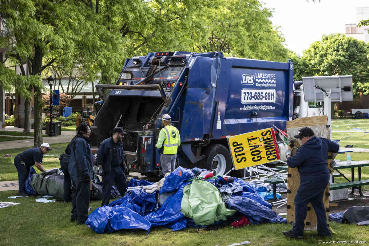 Police dismantle pro-Palestinian encampment at DePaul University in Chicago