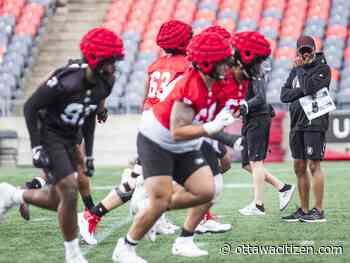 GETTING BETTER: Redblacks changes on offensive include new line coach with Grey Cup ring