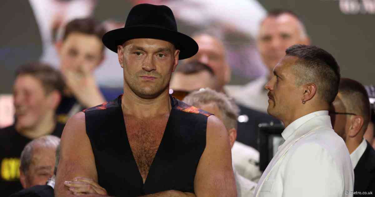 Tyson Fury explains why he refused to look Oleksandr Usyk in the eye during face-off