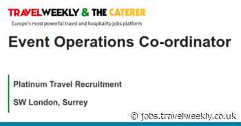 Platinum Travel Recruitment: Event Operations Co-ordinator