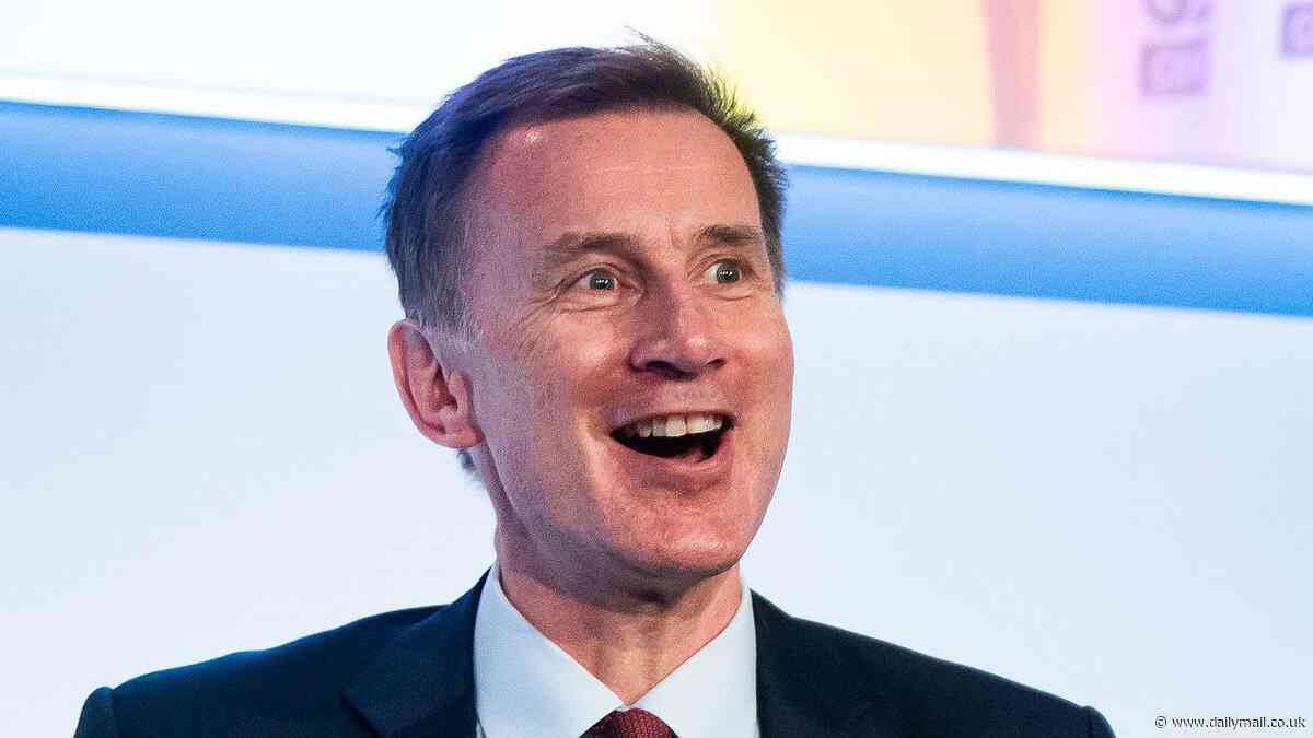 Jeremy Hunt claims tax will be the 'big divide' at the general election as Chancellor warns Keir Starmer will increase country's financial burden 'as sure as night follows day'