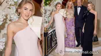 Pink Princess and wannabe fashion designer Maria Chiara rocks DIY dress in Cannes
