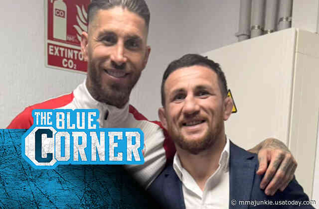 VIDEO: Soccer legend Sergio Ramos exchanges jerseys with UFC's Merab Dvalishvili