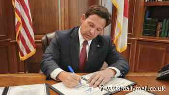 Ron DeSantis DELETES mentions of 'climate change' from Florida's laws and bans offshore windmills to protect sunshine state from 'green zealots'
