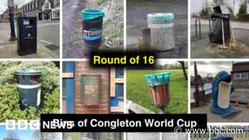 Man stages 'world cup' of his town's bins