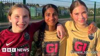 Girls' football team beat boys to win league title