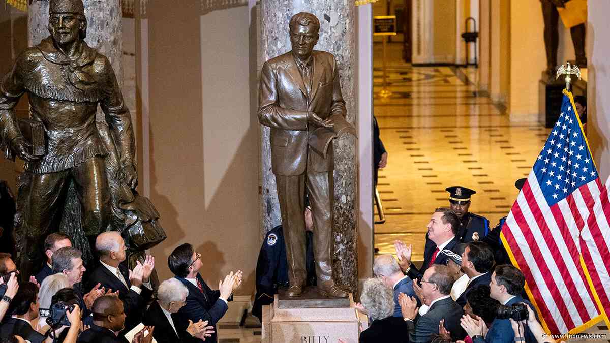Rev. Billy Graham honored with statue unveiled at US Capitol: 'One of America's greatest citizens'