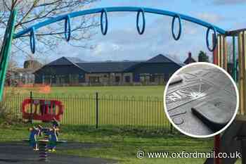 Worrying message at Marcham park as nails glued to swings
