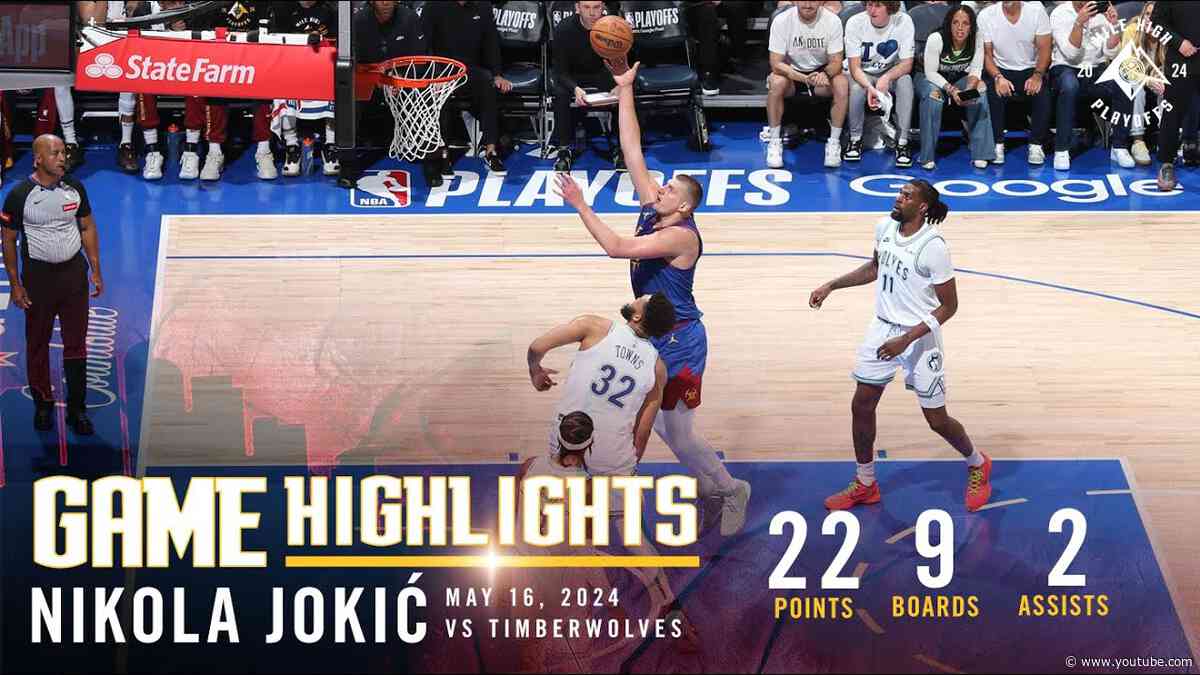 Nikola Jokić Full Game Six Highlights vs. Timberwolves 🎥