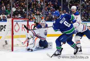 Miller scores late, Canucks grind out 3-2 win over Oilers in Game 5