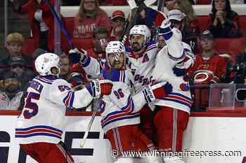 Rangers reach Eastern Conference Final with 5-3 Game 6 win over Hurricanes