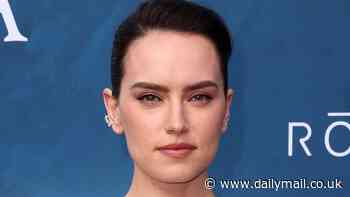Daisy Ridley makes a splash in blue beaded dress for Olympian-studded LA premiere of Disney's Young Woman and the Sea