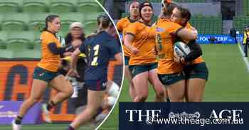Wallaroos winger scores first Test try