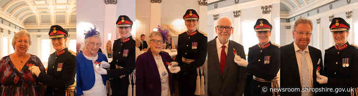Five presented with British Empire Medals at Shrewsbury Museum and Art Gallery