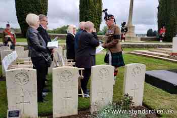 WW1 soldier finally laid to rest after remains identified by scrap of tartan and thistle brooch in French field