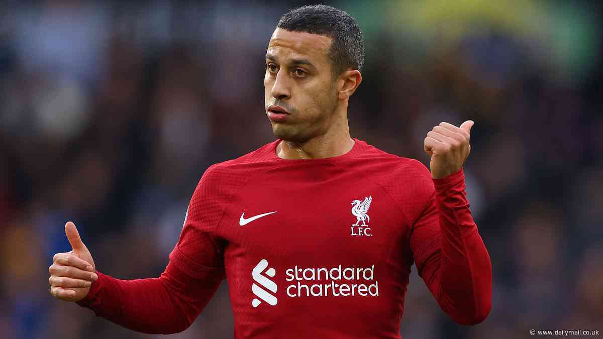 Liverpool confirm Thiago Alcantara will LEAVE the club as a free agent at the end of the season... after Spanish midfielder struggled with injuries throughout the campaign