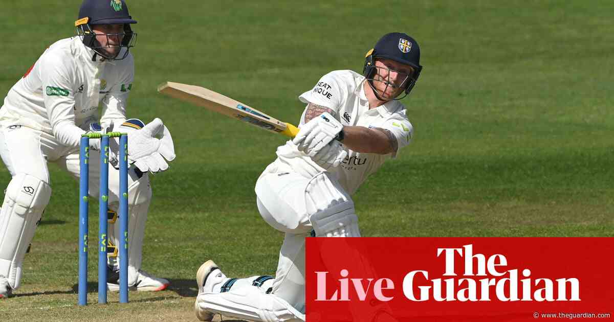 Ben Stokes in action for Durham at Blackpool, and more: county cricket – live