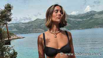 Ferne McCann shows off her incredible figure in a black bikini as she soaks up the sunshine in Croatia