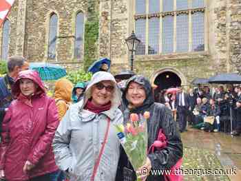Rye residents waited in the rain for hours to meet Queen Camilla