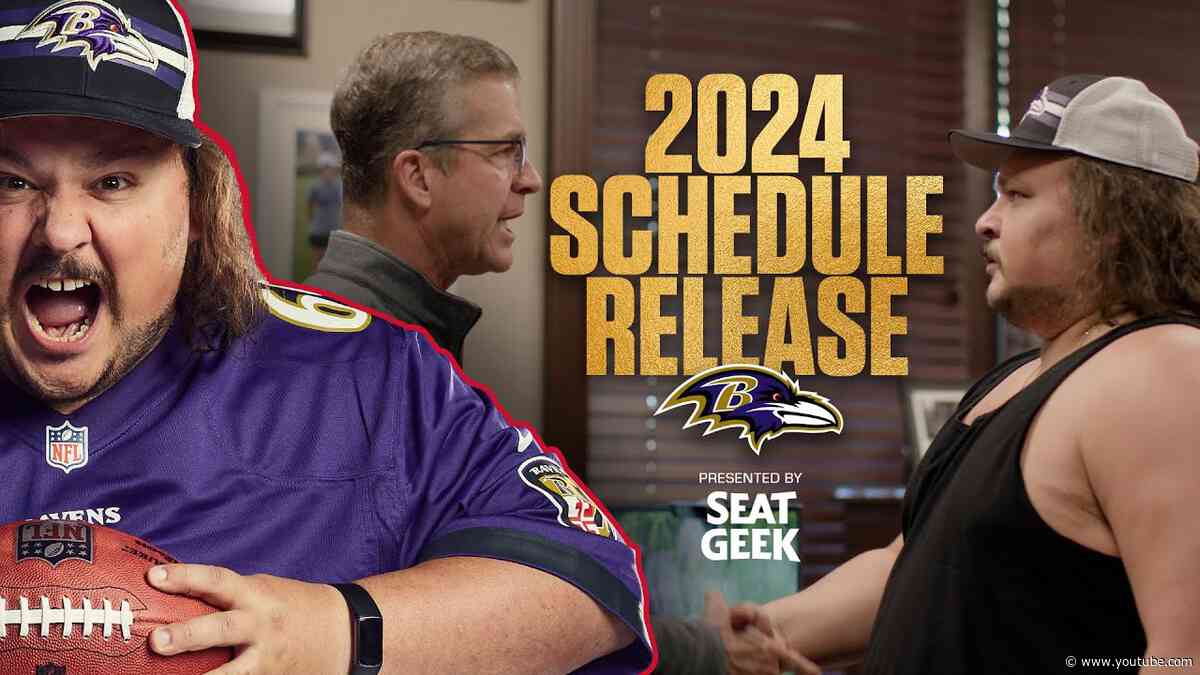 Baltimore Ravens Official 2024 Schedule Release Video Featuring Stavvy