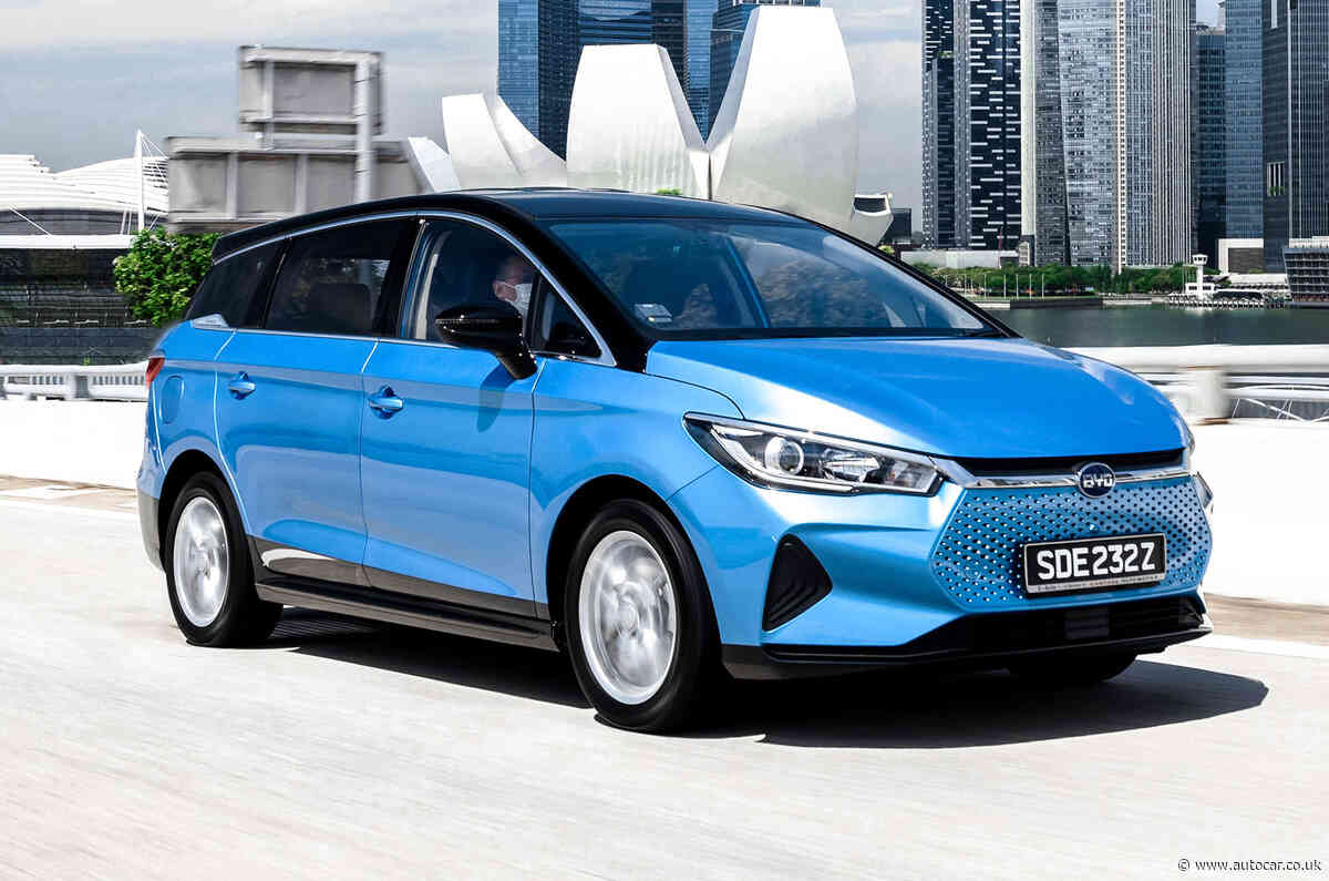 New BYD e6 MPV set for UK launch with 258-mile range