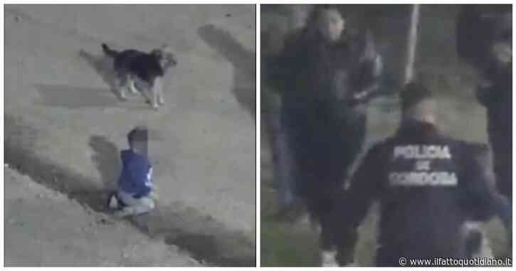 Un bambino scivola via dal letto e scappa da casa con il suo cagnolino. La polizia lo trova e lo riporta dalla madre
