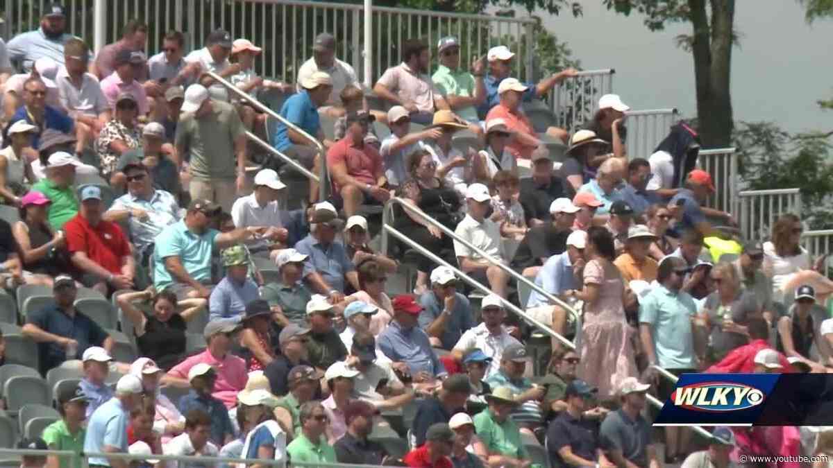 Fans follow their favorite players during first round of PGA Championship