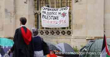 Cambridge University students graduate at alternative location due to Gaza protest camp