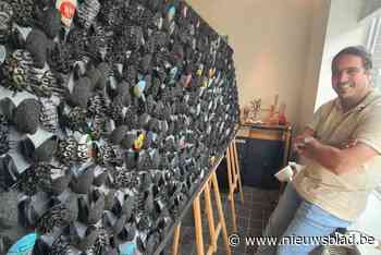 Grootste mosselkunstwerk wordt pronkstuk in atelier van Michael Peetermans tijdens jaarmarkt Herne
